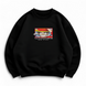 Luffy boxed text oversize sweatshirt, Black, S (warm)