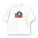 Luffy fingers boxed oversize t-shirt, White, XS
