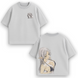 Frieren large embroidery oversize t-shirt 31.738 фото
