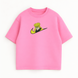 Swoosh Dio Brando oversize t-shirt, Pink, XS