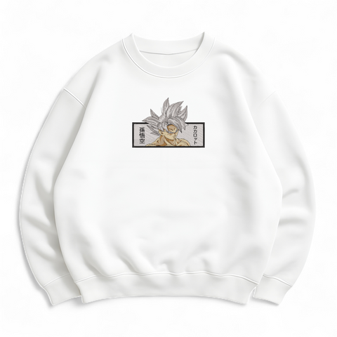 Goku boxed oversize sweatshirt, White, S (warm)