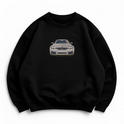 BMW oversize sweatshirt, Black, S (warm)