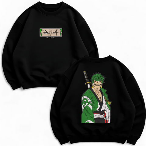 Roronoa Zoro large embroidery oversize sweatshirt 30.716.1 фото