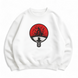 Uchiha clan oversize sweatshirt, White, S (warm)
