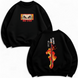 Rengoku sword large embroidery oversize sweatshirt 999999.21 фото