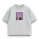 Satoru Gojo boxed v5 oversize t-shirt, light gray, XS