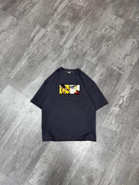 Naruto and Kurama boxed oversize t-shirt 31.024 фото