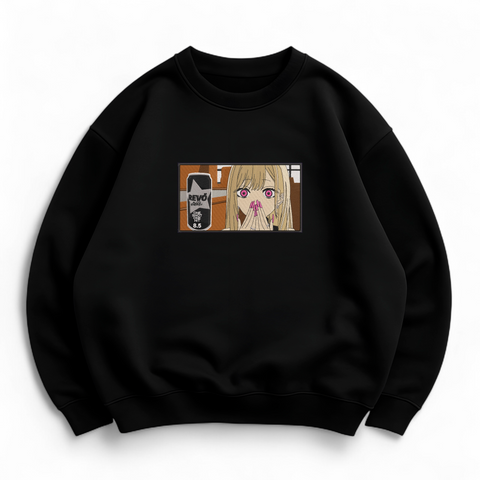 Marin Kitagawa with alcohol energy drink boxed oversize sweatshirt 30.427.1 фото