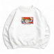 Luffy boxed text oversize sweatshirt, White, S (warm)