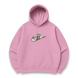 swoosh Sanemi Shinazugava oversize hoodie, light pink, S (not warm)