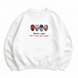 Devils Masks oversize sweatshirt, White, S (warm)