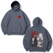 Samurai large embroidery oversize hoodie 31.565 фото