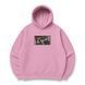 Toji Fushiguro boxed oversize hoodie, light pink, S (not warm)