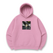 Kisuke Urahara boxed oversize hoodie, light pink, S (not warm)