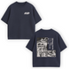 Initial D large embroidery oversize t-shirt 31.367 фото