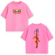 Rengoku sword large embroidery oversize t-shirt 31.188 фото