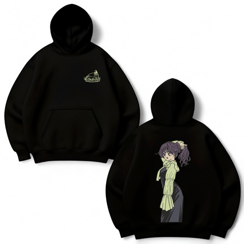 Kaoruko Waguri large embroidery v5 oversize hoodie 31.625 фото