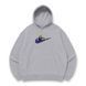 swoosh Sanji oversize hoodie, light gray, S (not warm)