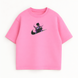 swoosh Solo Leveling oversize t-shirt, Pink, XS