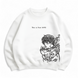Yuta Okkotsu large embroidery oversize sweatshirt, White, S (warm)