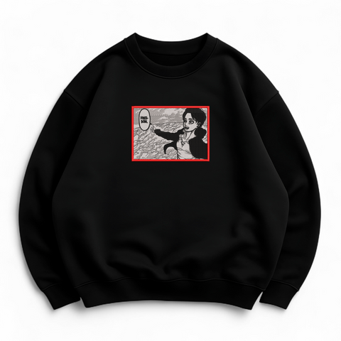 Eren Jaeger boxed v3 oversize sweatshirt 30.637.1 фото