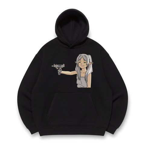 Frieren with UZI oversize hoodie 30.348.1 фото