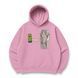 Frieren with energy drink nitro oversize hoodie, light pink, S (not warm)