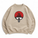 Uchiha clan oversize sweatshirt, Beige, S (warm)