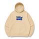 stitch gym oversize hoodie, Beige, S (warm)
