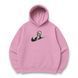 Swoosh Ichigo Kurosaki v3 oversize hoodie, light pink, S (not warm)