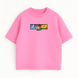 Tanjiro boxed v2 oversize t-shirt, Pink, XS