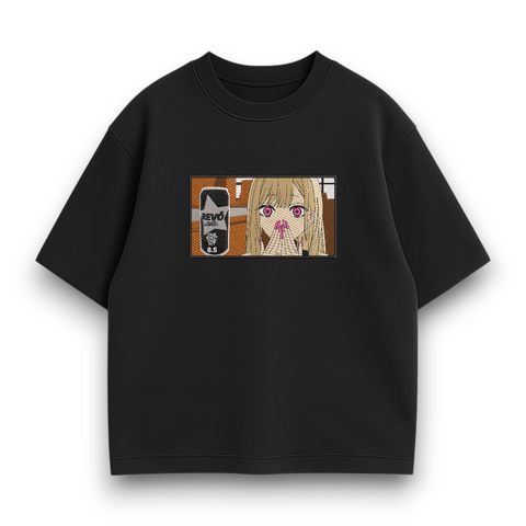 Marin Kitagawa with alcohol energy drink boxed oversize t-shirt 30.92 фото