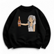 Frieren with beer oversize sweatshirt, Black, S (warm)