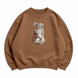 Frieren with hookah oversize sweatshirt, Brown, S (warm)