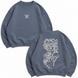 Luffy large embroidery oversize sweatshirt 30.678.1 фото