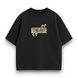 Dio Brando eyes boxed oversize t-shirt, Black, XS