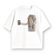Frieren with low alcohol drink oversize t-shirt, White, XS