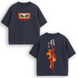 Rengoku sword large embroidery oversize t-shirt 31.188 фото