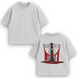 Retsu Unohana large embroidery oversize t-shirt 31.082 фото
